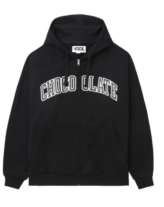 定番文字ロゴジップパーカー