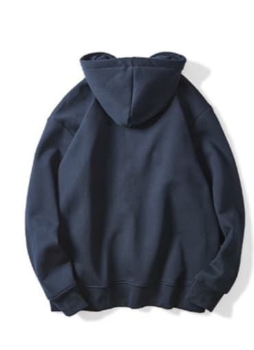 シンプル上質ジップパーカー