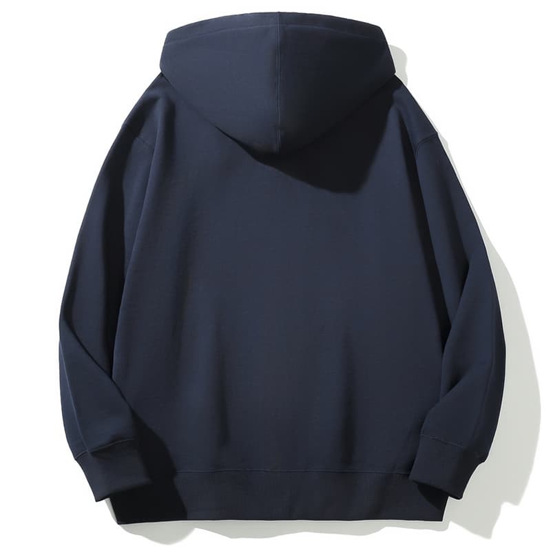 シンプル重ね着用ジップパーカー